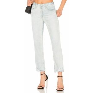 AG Adriano Goldschmied Phoebe High Waist Tapered Jeans Bering Wave Blue